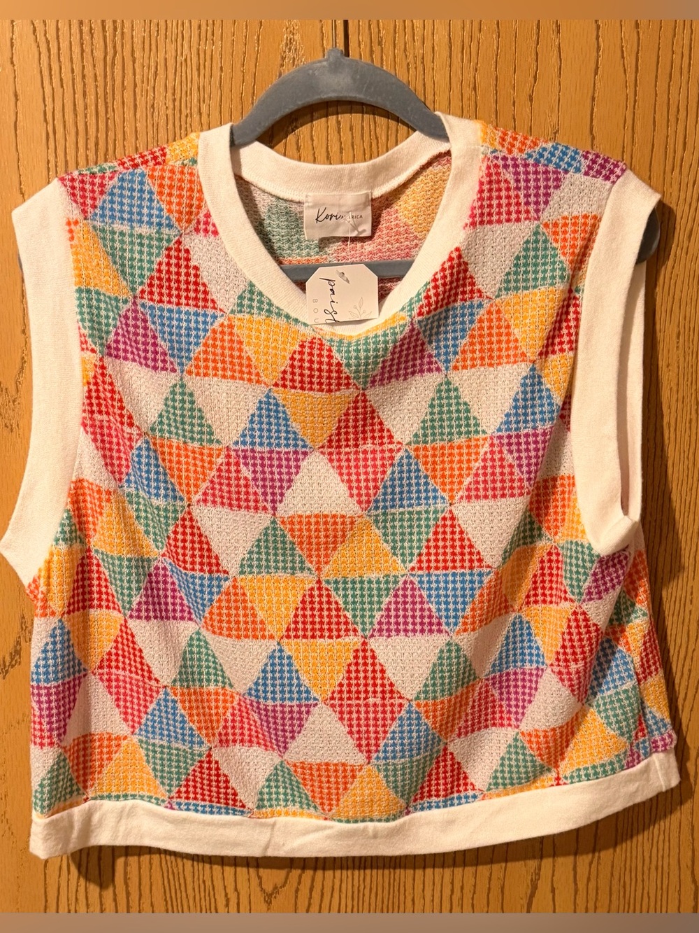 Kori America’s Multi-Colored Sleeveless Top